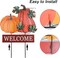 Fall Decorations for Home Outdoor, 22" Decorative Garden Stakes with 2 Pack Pumpkin Welcome Sign Fall Decor, Metal Yard Sign for Outside Garden Yard Lawn Patio Backyard Porch Decorations.